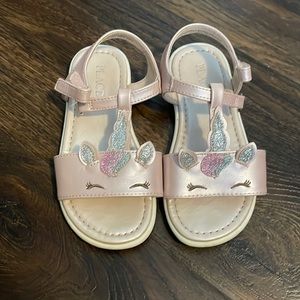 Rose Gold Unicorn sandal size 10